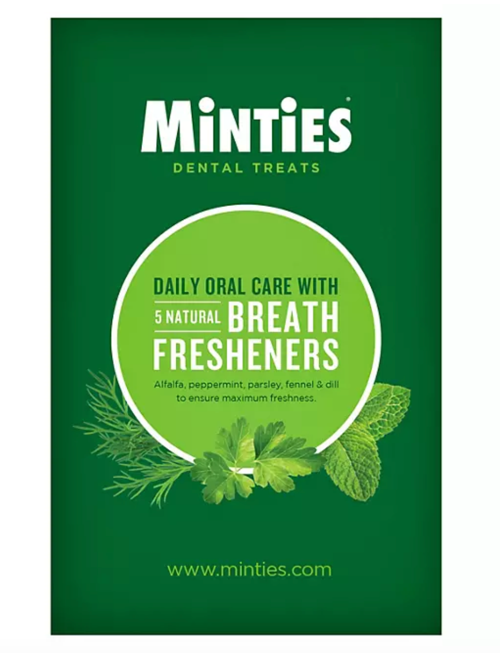 Minties Dental Dog Treats, 40 ct.