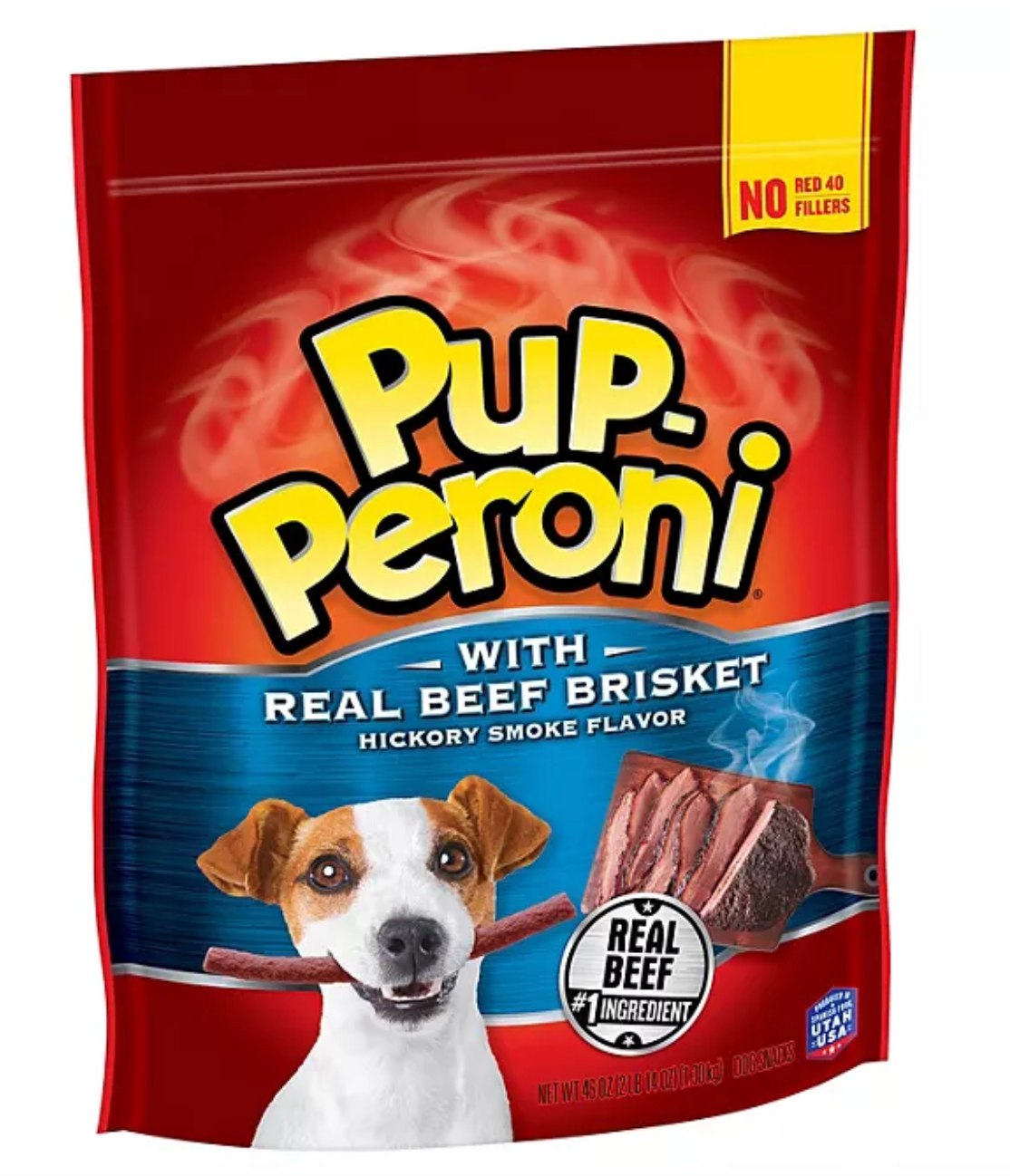 Pup-Peroni Dog Treats with Real Beef Brisket, Hickory Smoked Flavor, 46 oz.