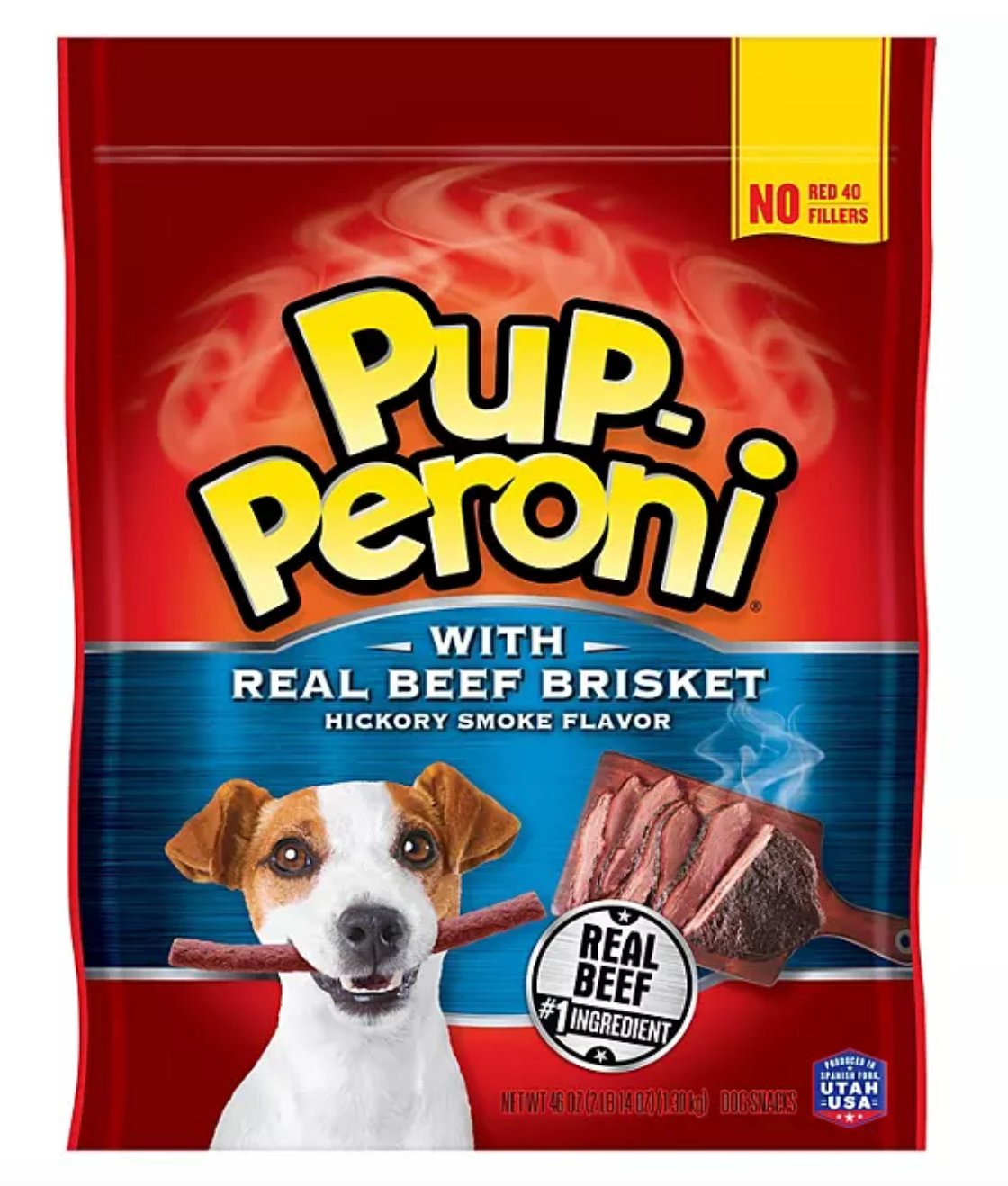 Pup-Peroni Dog Treats with Real Beef Brisket, Hickory Smoked Flavor, 46 oz.