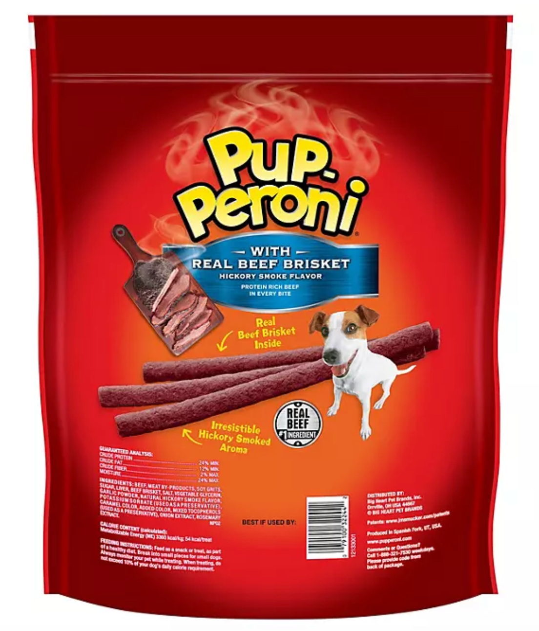 Pup-Peroni Dog Treats with Real Beef Brisket, Hickory Smoked Flavor, 46 oz.