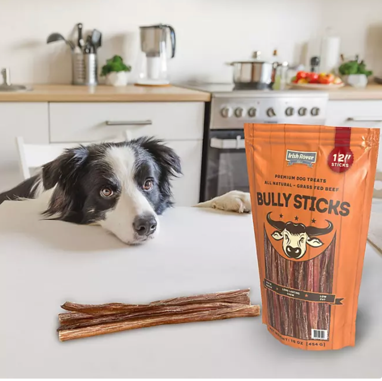 Irish Rover Beef Bully Sticks, 12 Inch, 16 oz.