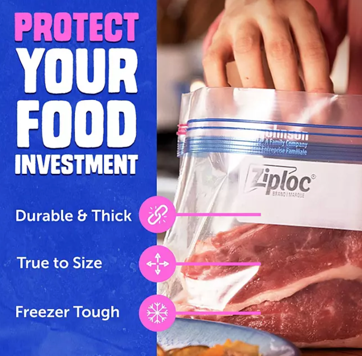 Ziploc Seal Top Quart Freezer Bags, 216 ct.