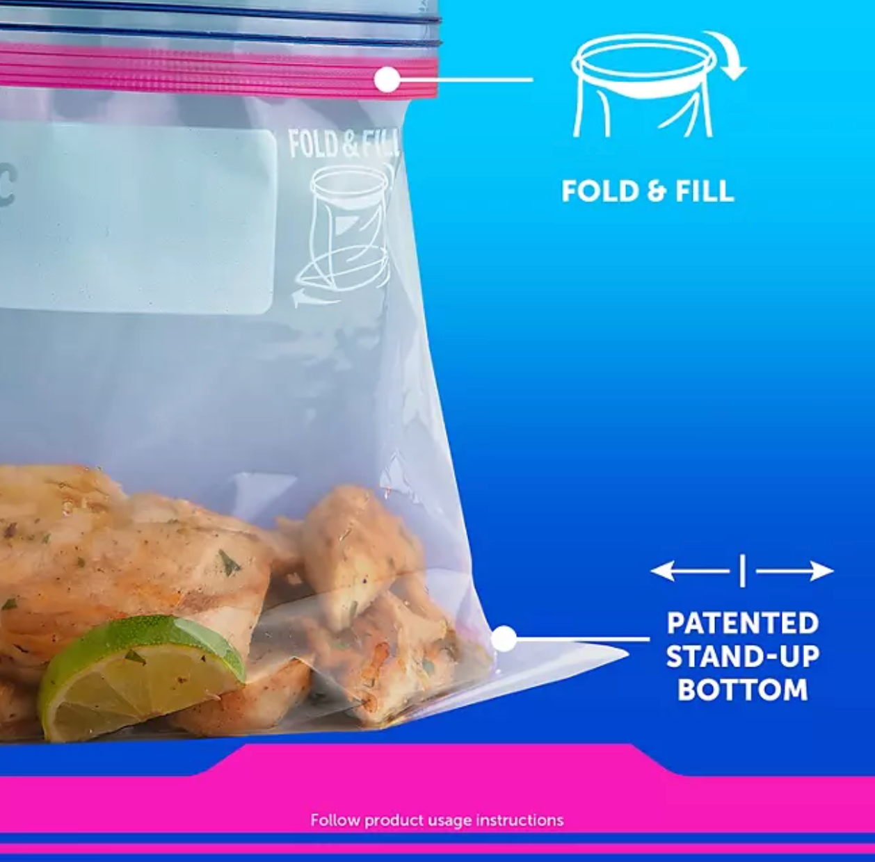 Ziploc Gallon & Storage Quart Bags with New Stay Open Design, 204 ct.