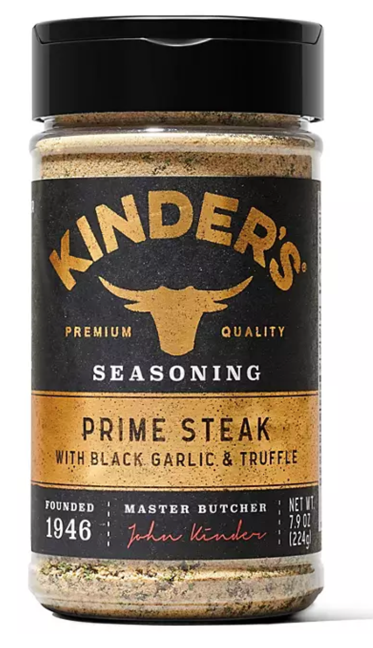 Kinder's Prime Steak with Black Garlic and Truffle Seasoning, 7.9 oz.