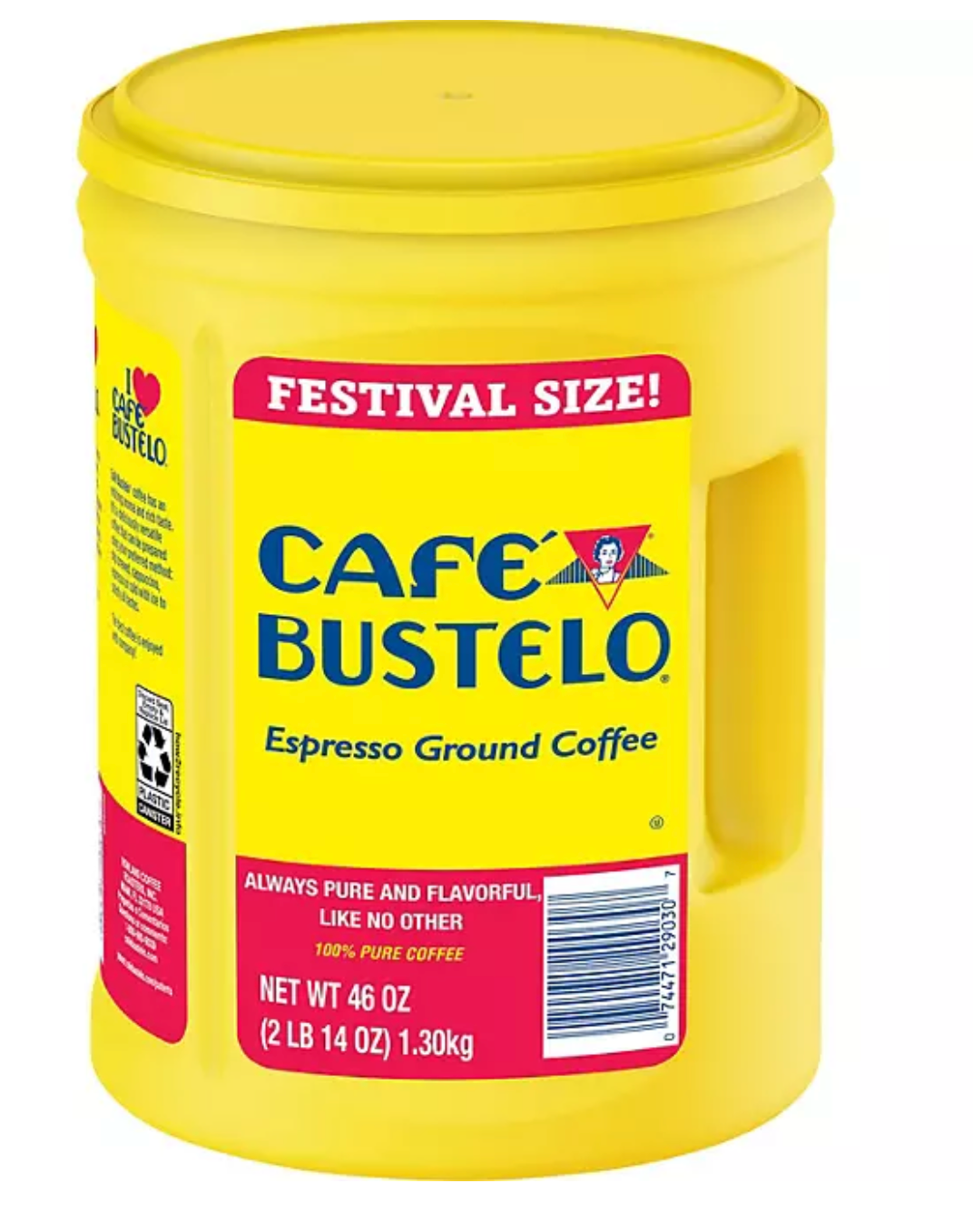 Café Bustelo Festival Size Dark Roast Ground Coffee, Espresso 46 oz.