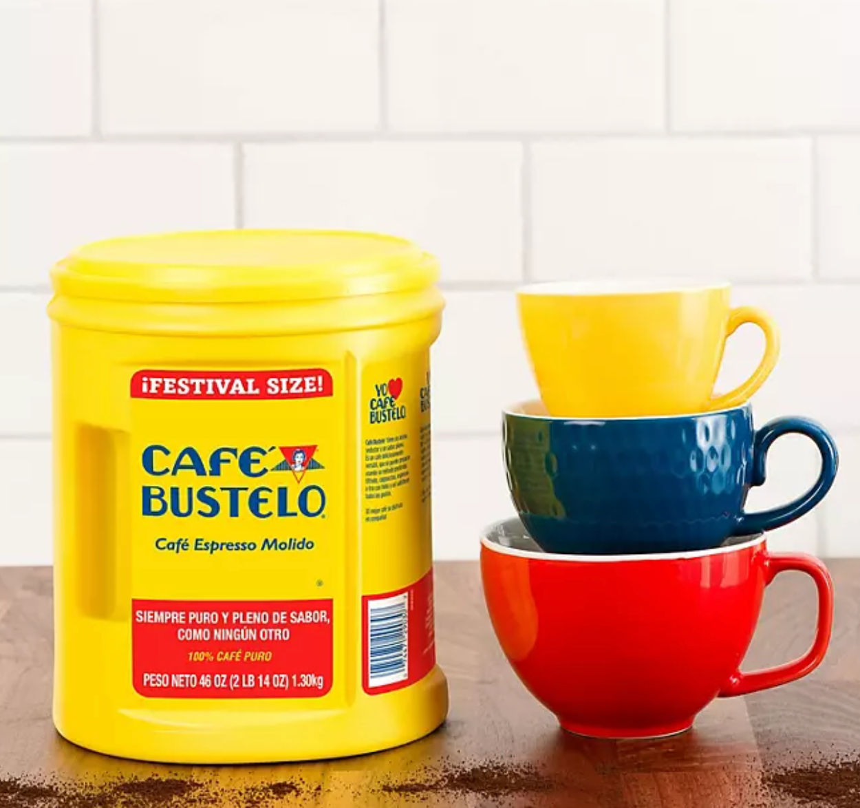 Café Bustelo Festival Size Dark Roast Ground Coffee, Espresso 46 oz.