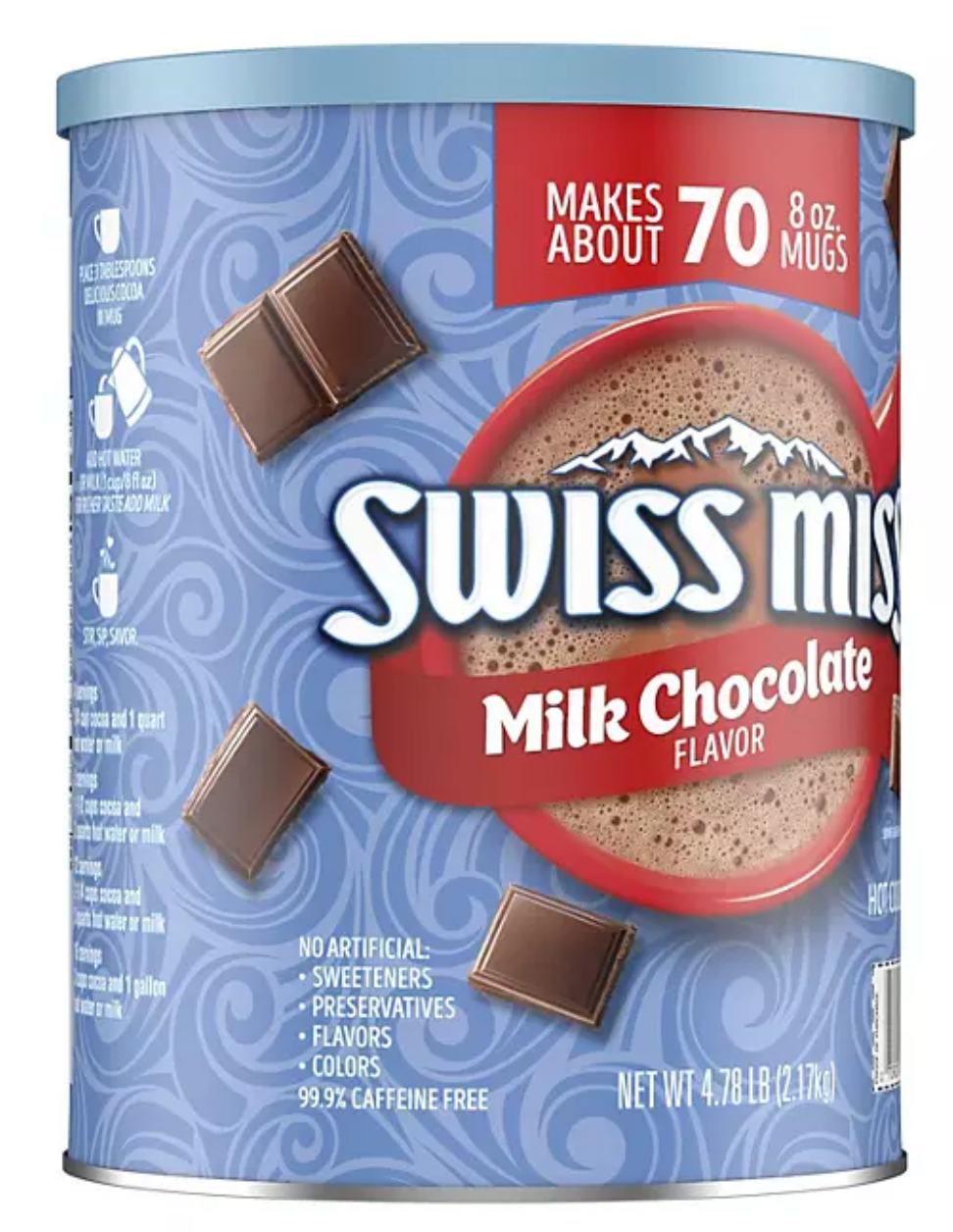 Swiss Miss Milk Chocolate Hot Cocoa Mix Canister, 76.5 oz.