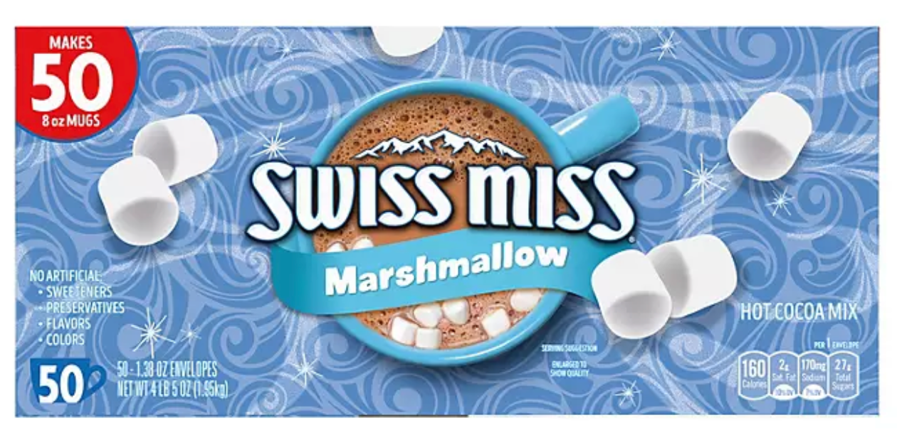 Swiss Miss Marshmallow Hot Cocoa Mix, 1.38 oz., 50 ct.