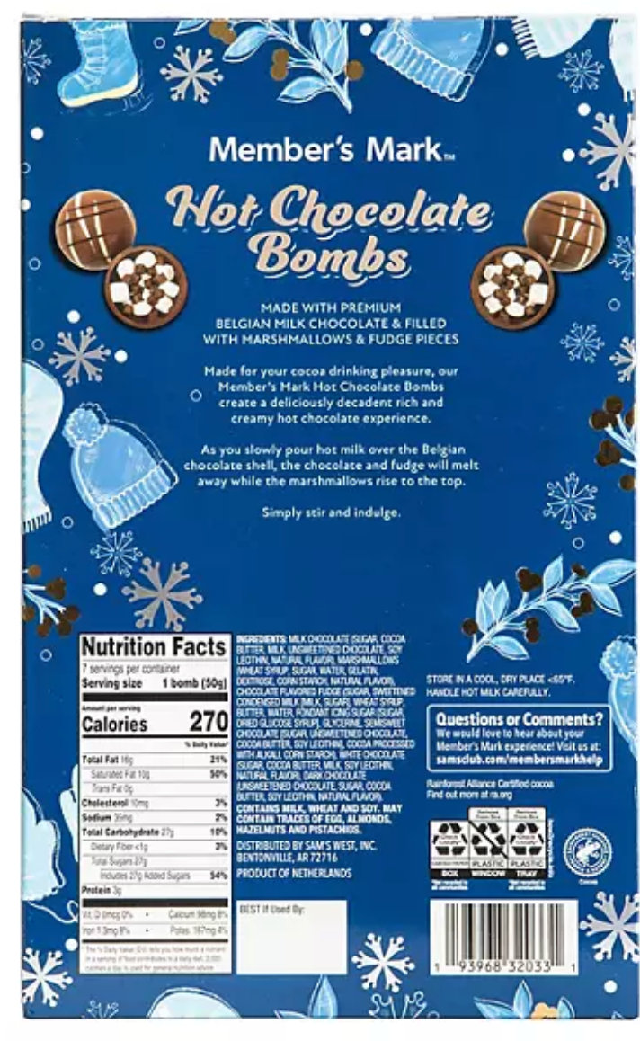 Member’s Mark Hot Chocolate Bombs, 7 pk.