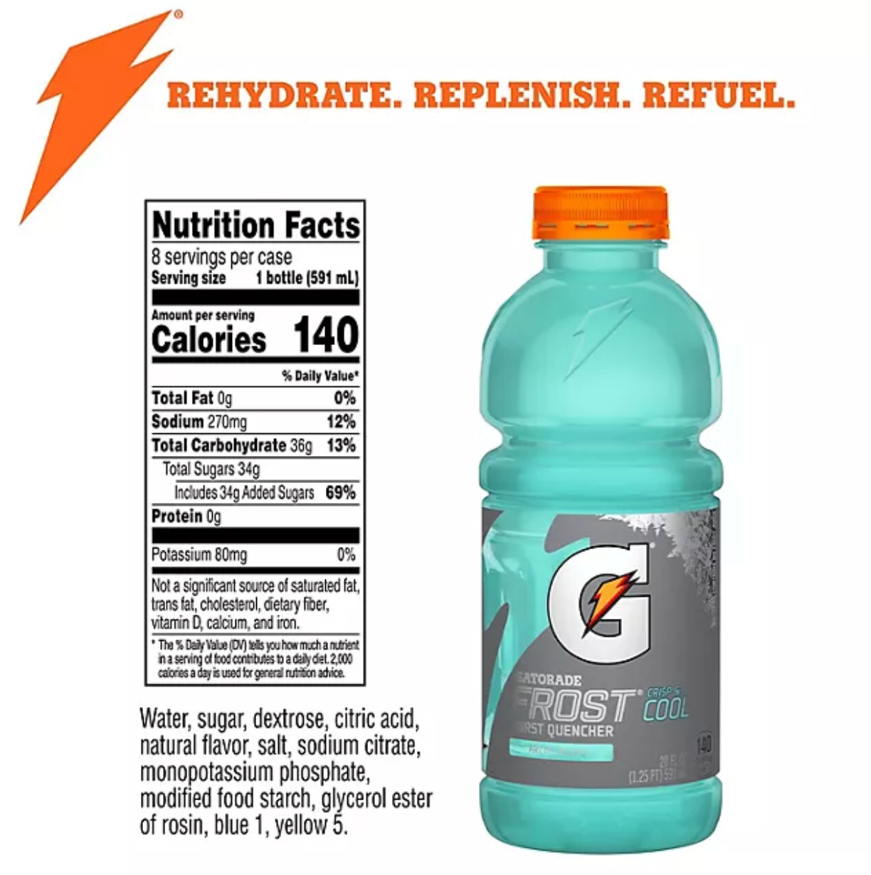 Gatorade Frost Thirst Quencher, Variety Pack 20 fl. oz., 24 pk.