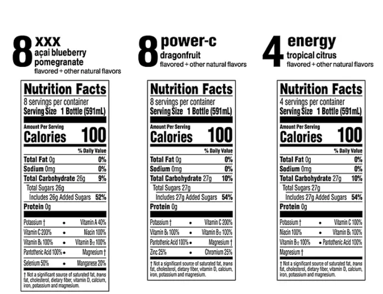 Glaceau Vitaminwater Variety Pack 20 fl. oz., 20 pk.