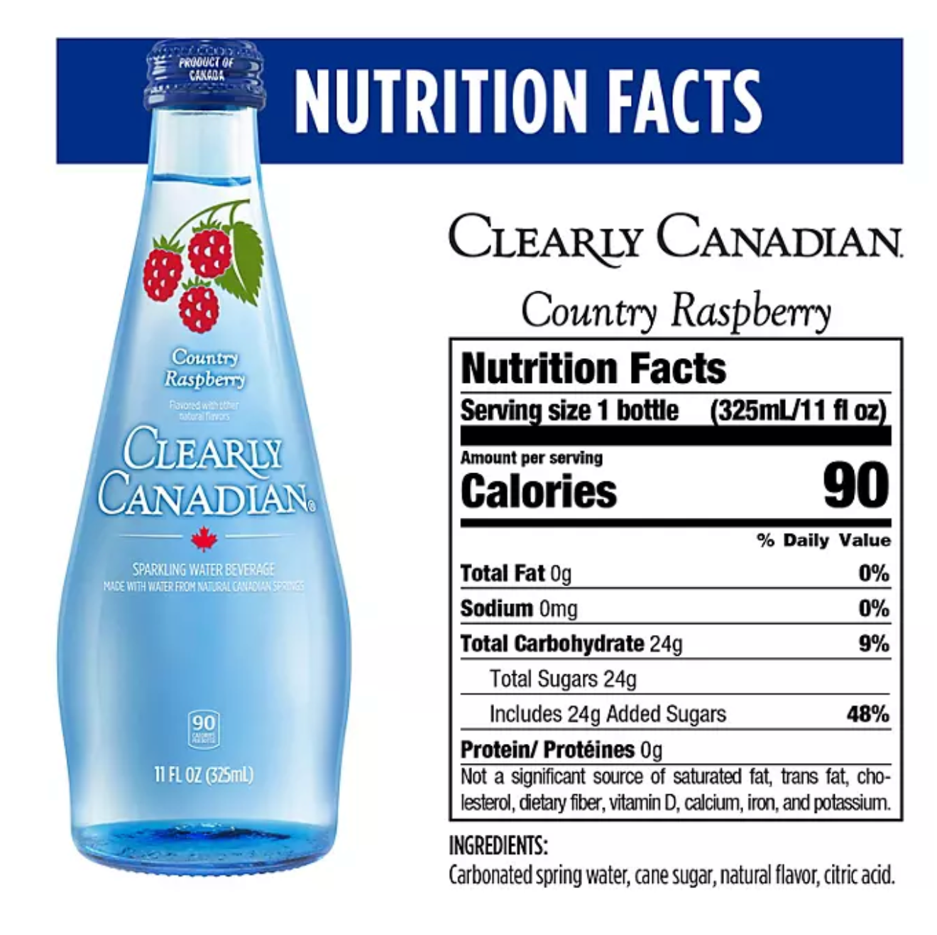 Clearly Canadian Variety Pack Sparkling Water, 11 fl. oz., 12 pk.