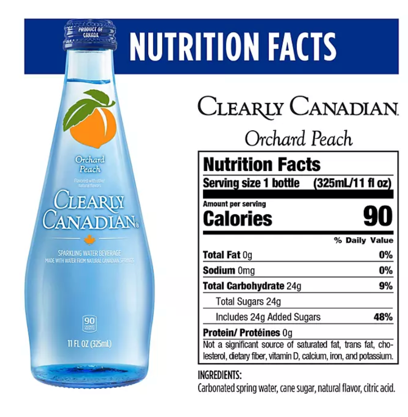 Clearly Canadian Variety Pack Sparkling Water, 11 fl. oz., 12 pk.