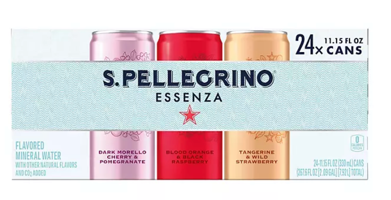 S.Pellegrino Essenza Flavored Mineral Water Variety Pack, 11.15 fl. oz., 24 pk.