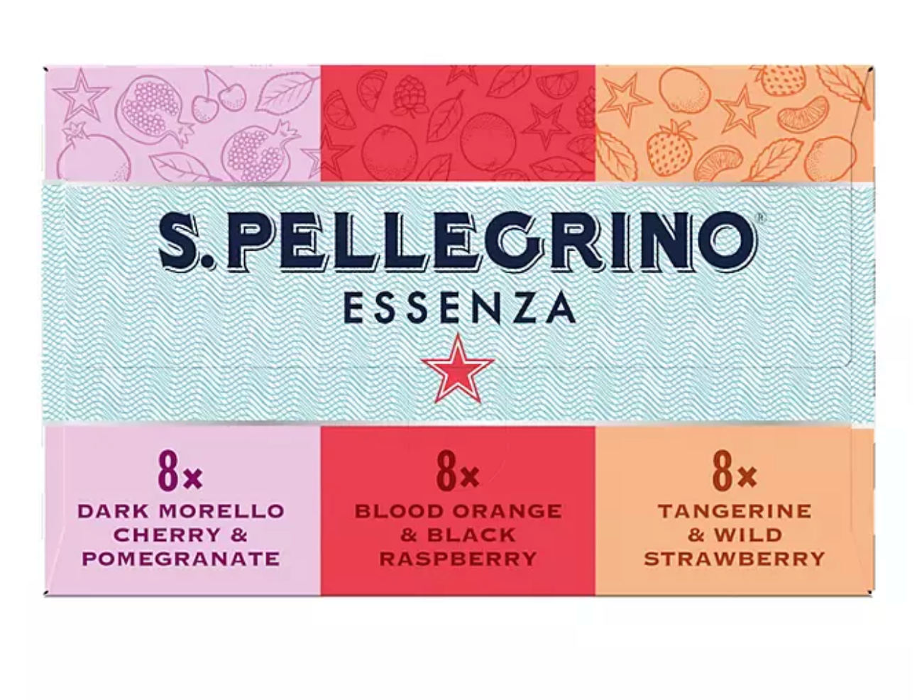 S.Pellegrino Essenza Flavored Mineral Water Variety Pack, 11.15 fl. oz., 24 pk.