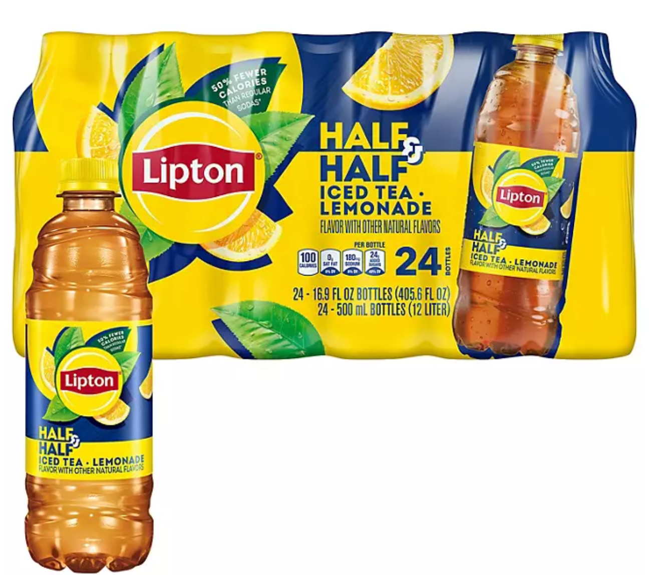 Lipton Half and Half Iced Tea and Lemonade 16.9 fl. oz., 24 pk.