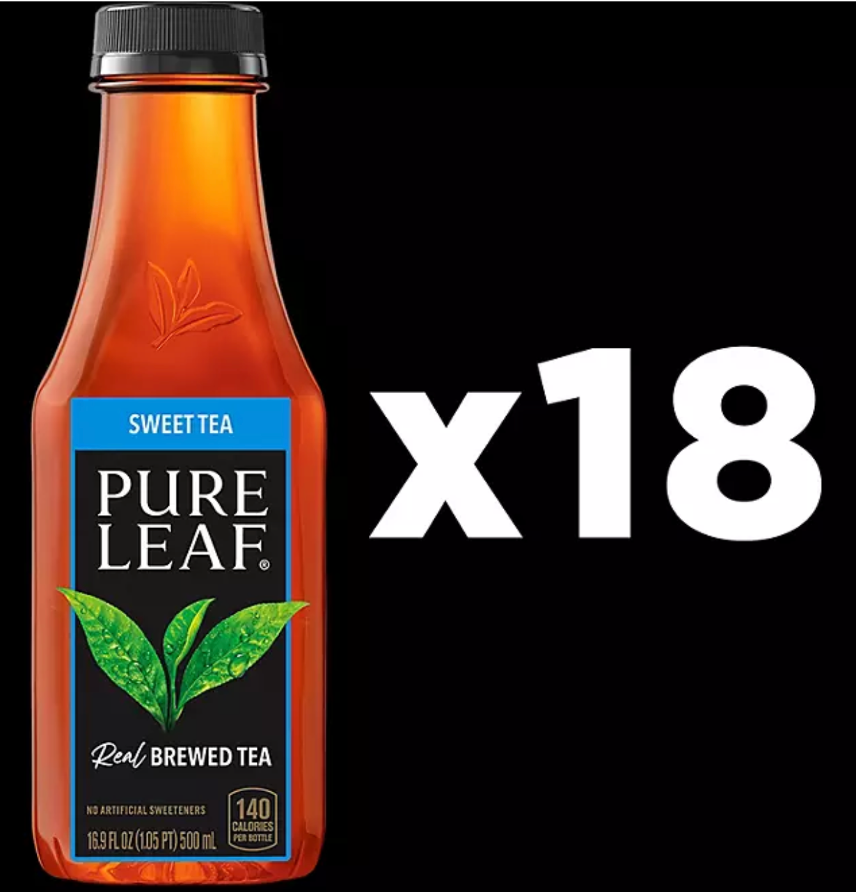 Pure Leaf Real Brewed Tea Sweet Tea 16.9 fl. oz., 18 pk.