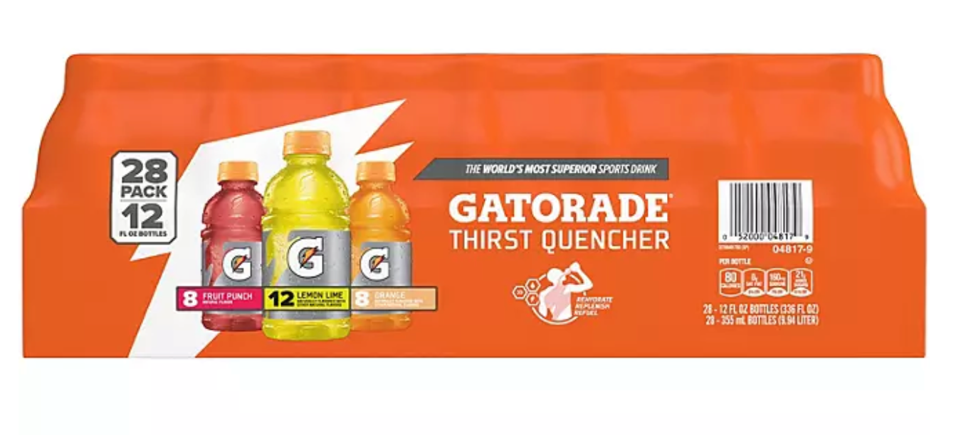 Gatorade Sports Drinks Core Variety Pack 12 fl. oz., 28 pk.