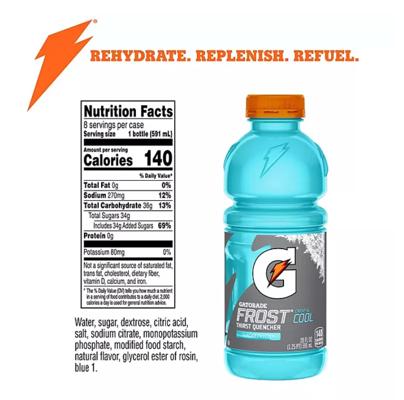 Gatorade Frost Thirst Quencher, Variety Pack 20 fl. oz., 24 pk.