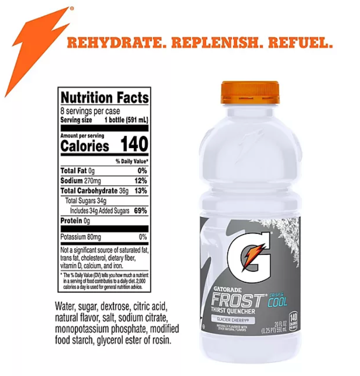 Gatorade Frost Thirst Quencher, Variety Pack 20 fl. oz., 24 pk.