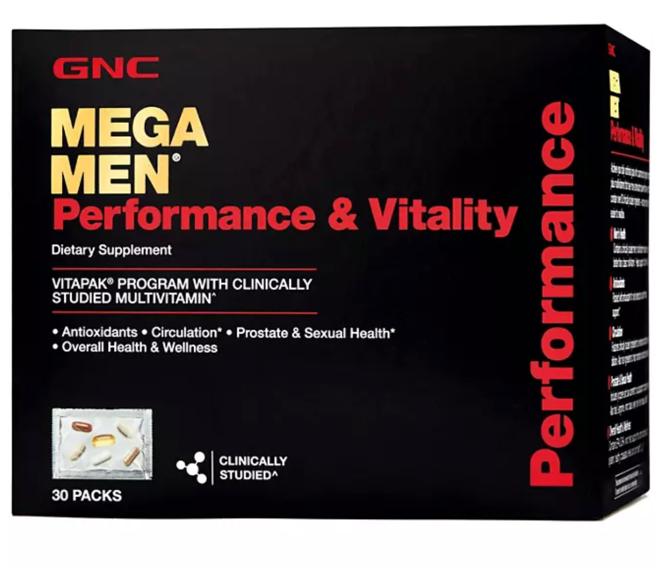 GNC Mega Men Performance & Vitality Vitapak 30 ct.