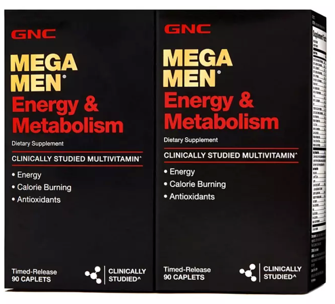 GNC Mega Men Energy & Metabolism Multivitamin Caplets 180 ct.