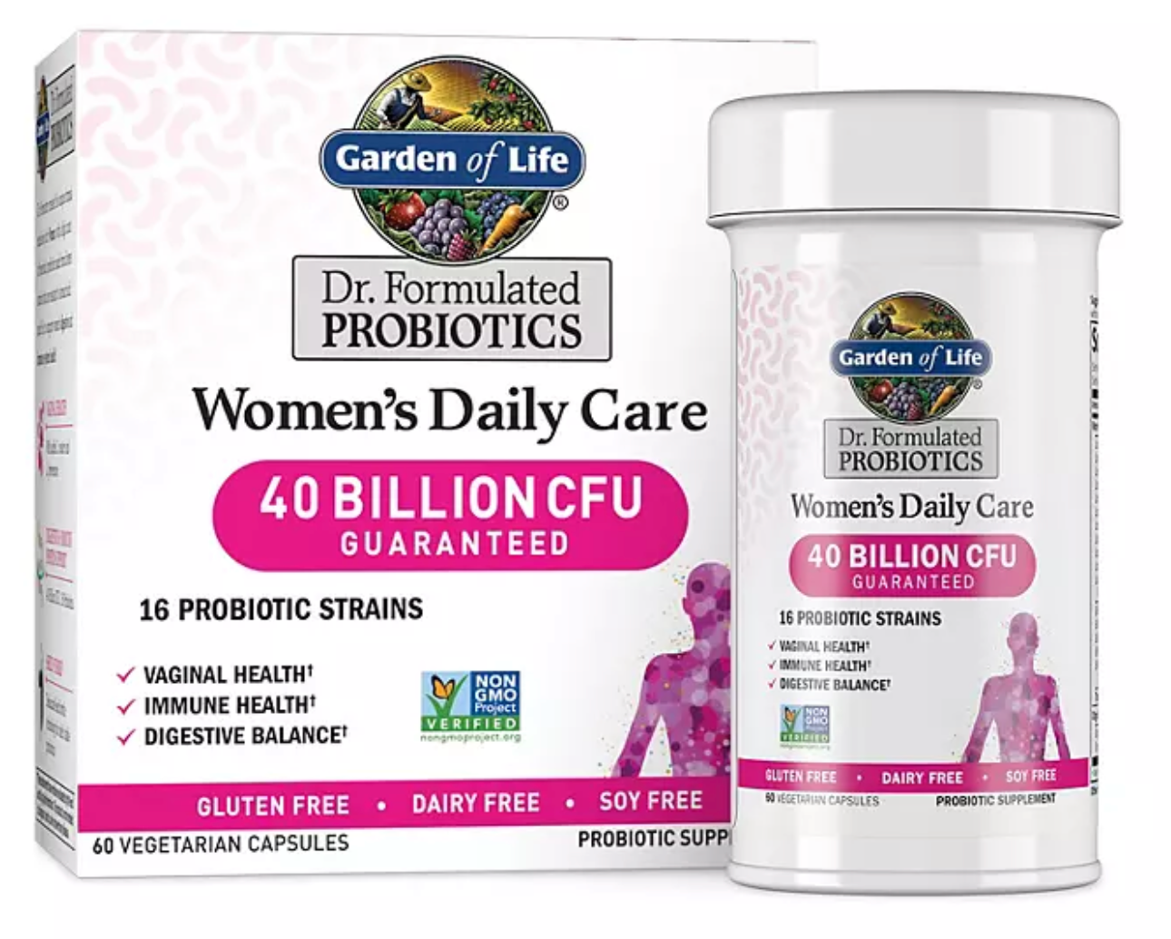 Garden Of Life Dr. Formulated Women's Daily Probiotic Capsules, 40 Billion CFU 60 ct.