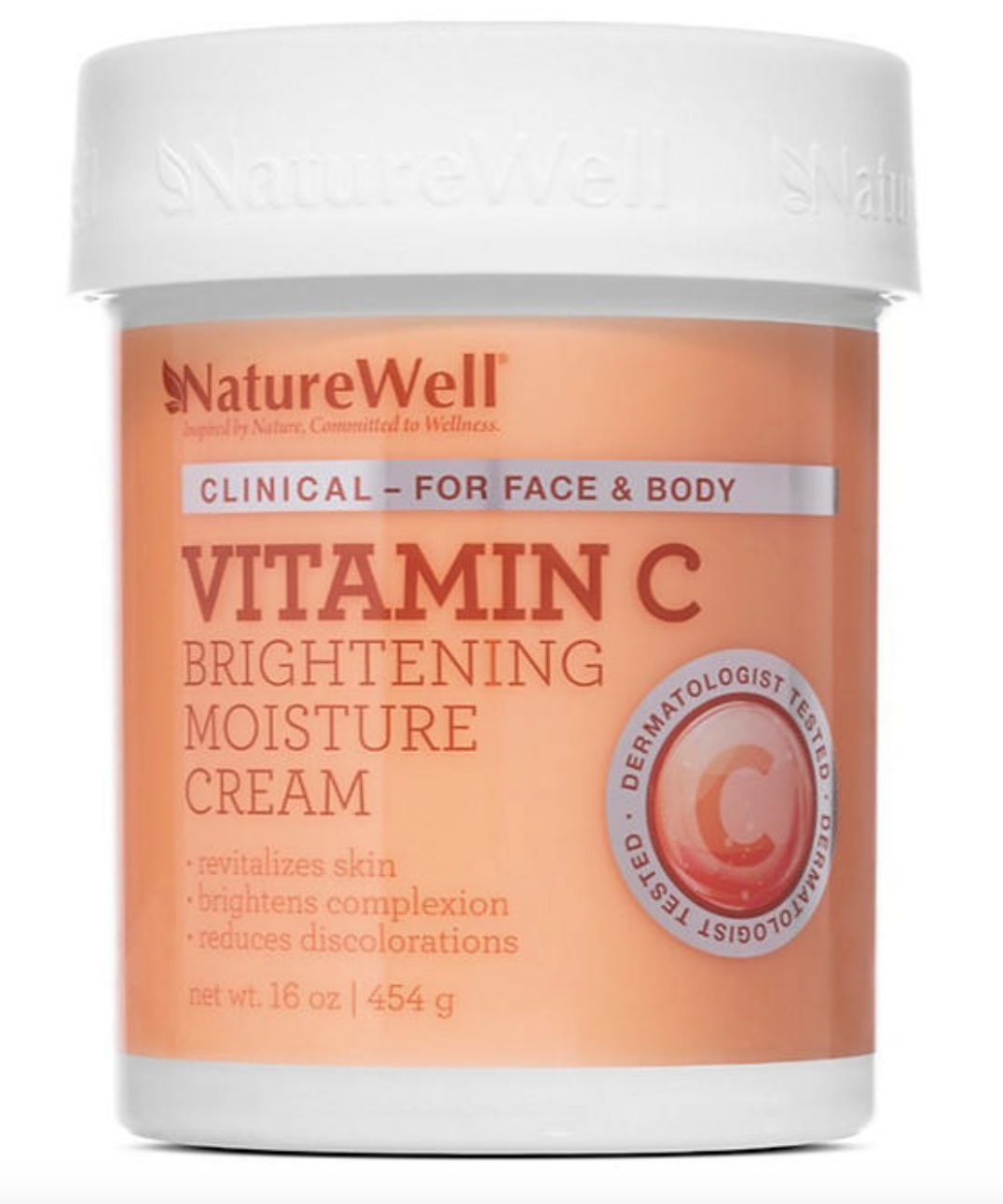 NatureWell Clinical Vitamin C Brightening Moisture Cream, 16 oz.