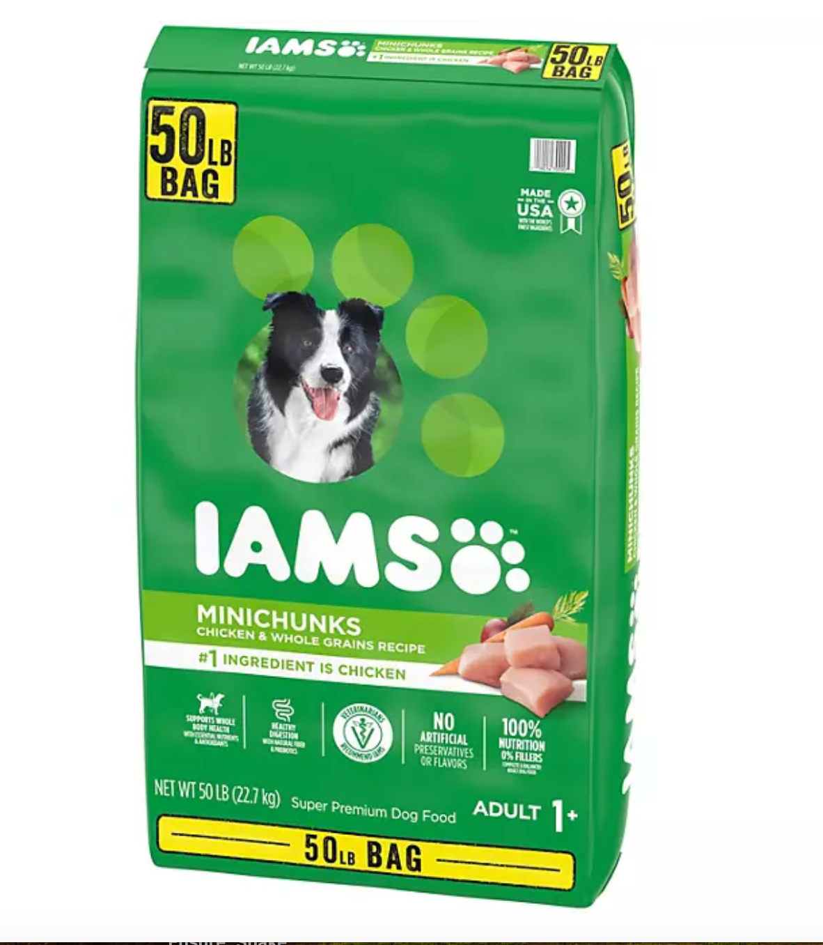 Iams Adult ProActive Health Minichunks Chicken Dry Dog Food 50 lbs.