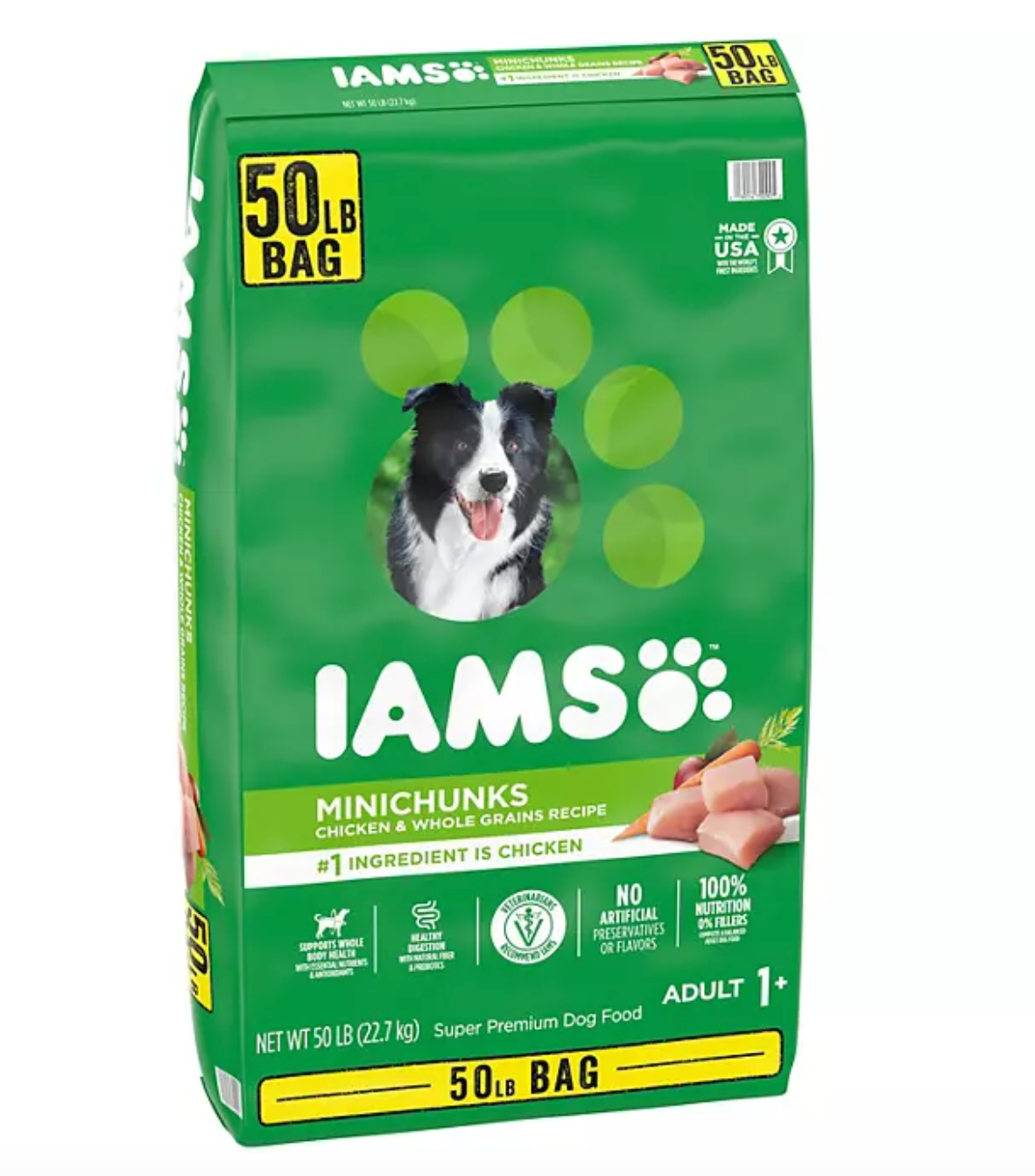 Iams Adult ProActive Health Minichunks Chicken Dry Dog Food 50 lbs.