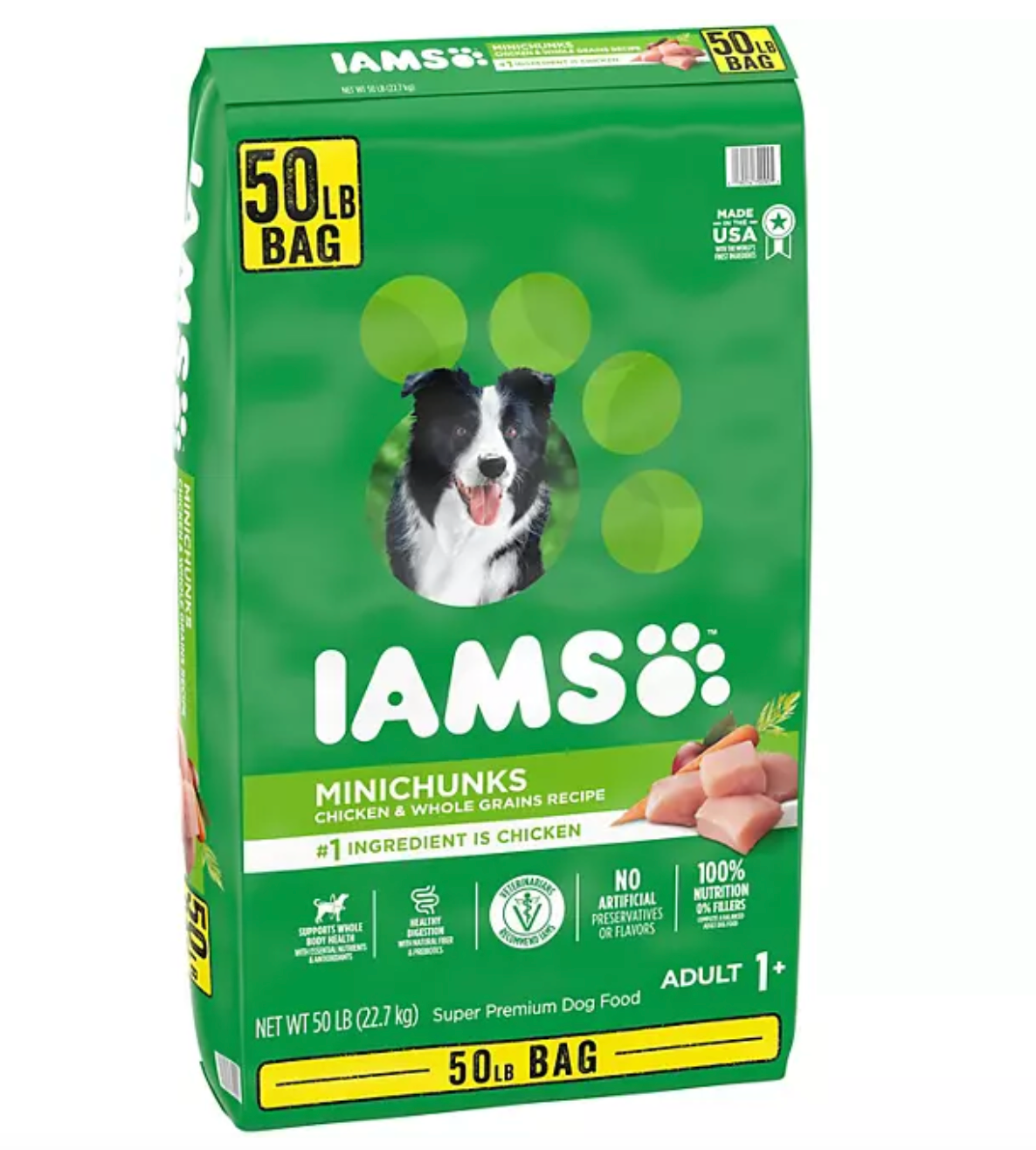 Iams Adult ProActive Health Minichunks Chicken Dry Dog Food 50 lbs.