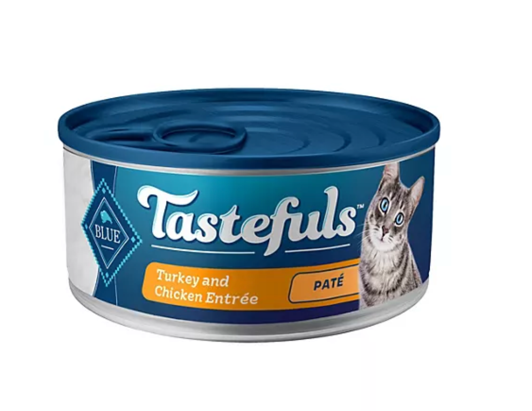 Blue Buffalo Tastefuls Pate Wet Cat Food, Variety Pack 5.5 oz., 32 ct.