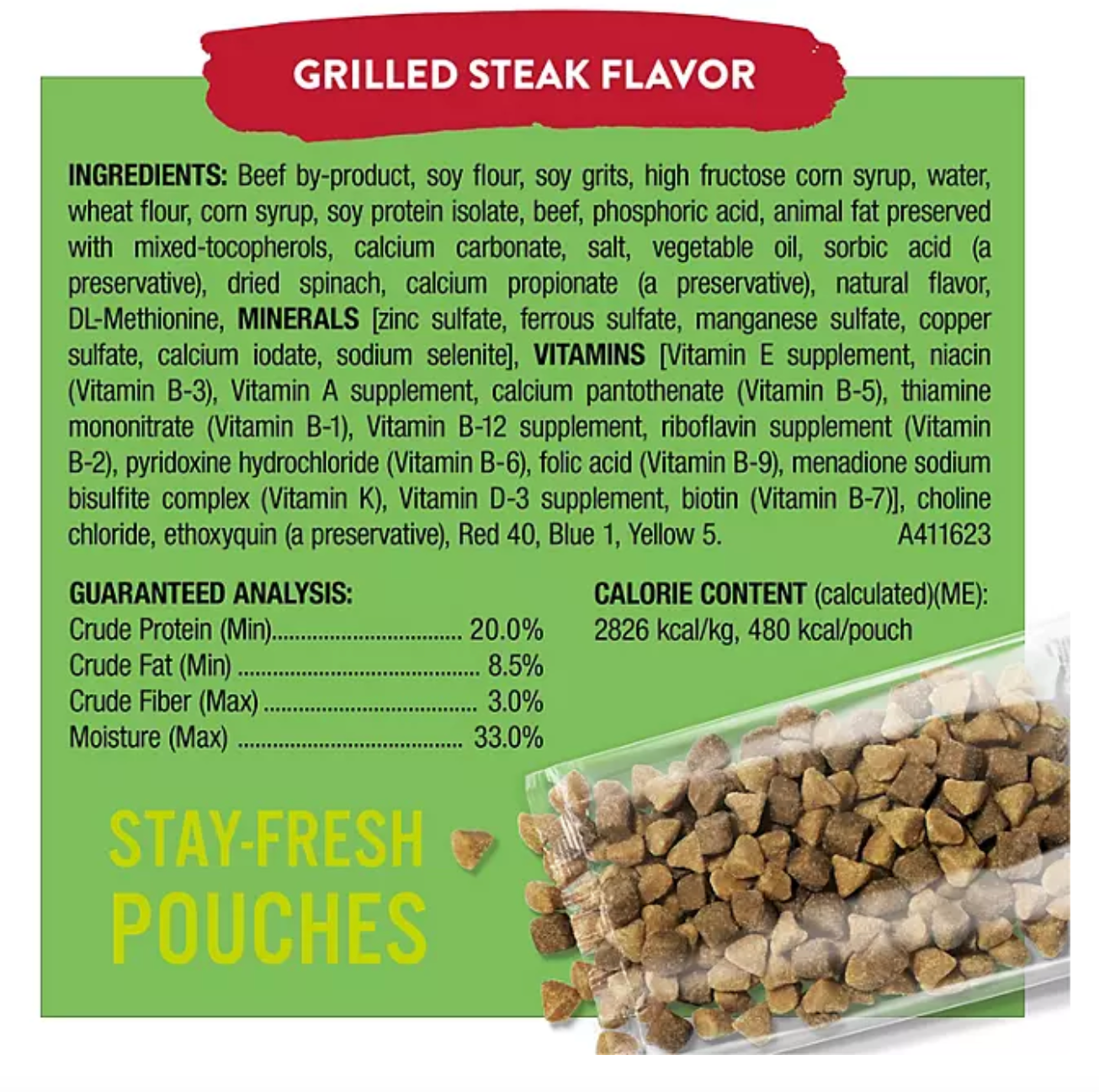 Purina Dog Chow Soft Bites Dog Food, Grilled Steak Flavor, 60 ct.