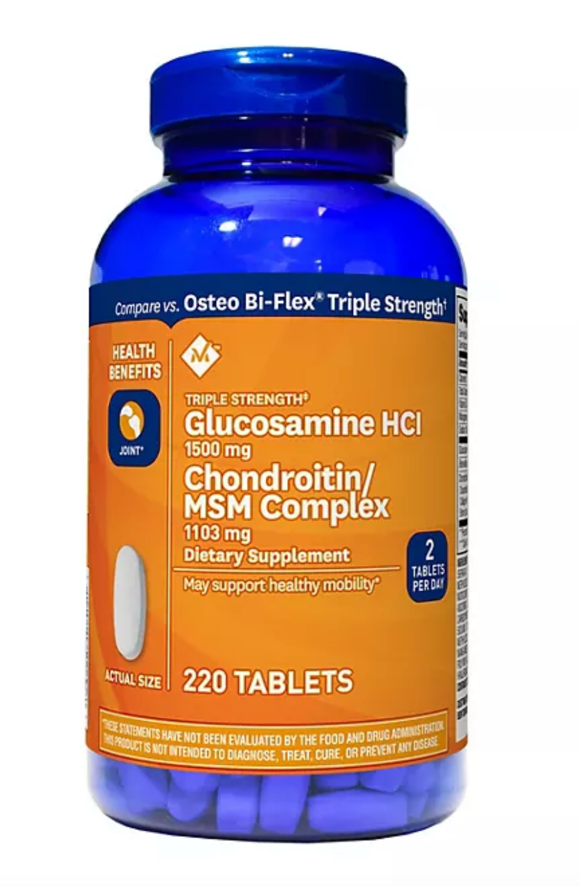 Triple-Strength Glucosamine Chondroitin MSM Tablets, 220 ct.