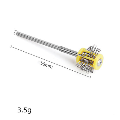 2.35 Handle Sanding Needle With Handle Sanding Needle Gold And Silver Surface